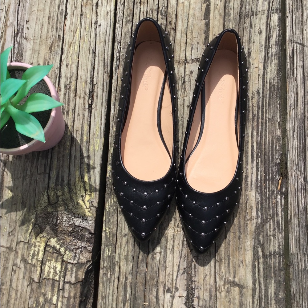 Studded Winnie Flats
